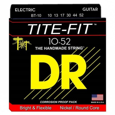 DR BT-10 Tite-Fit струны для электрогитары среднесильного натяжения (10-52)