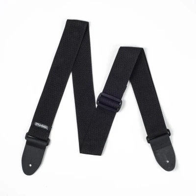 Гитарный ремень полистироловый черный Dunlop D0701BK Poly Black
