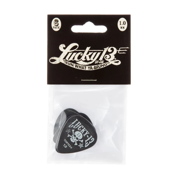 Медиаторы Dunlop L13CP100 Lucky 13 6Pack, толщина 1 мм, 6 рисунков, 6 шт.