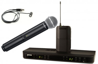 Shure BLX1288E/W85 M17 радиосистема с радиомикрофоном и петличным