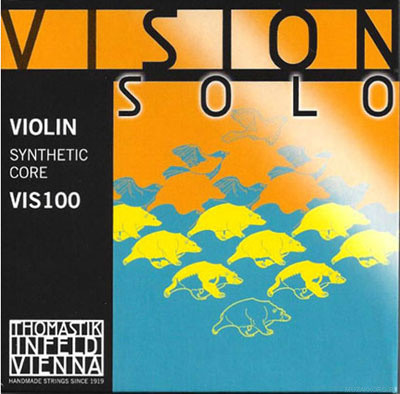 THOMASTIK  Vision Solo VIS100 cтруны для скрипки 4/4, натяжение среднее, VIS01 E - многожильная сталь