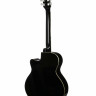 Гитара акустическая MARTIN ROMAS MR-440 BK дредноут с ВЫРЕЗОМ глянцевый лак, цвет - чёрный
