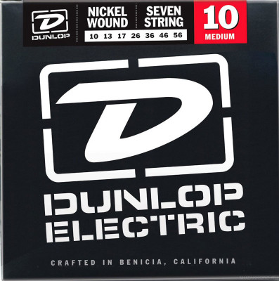 DUNLOP DEN Nickel Plated Steel 10-56 7 String струны для 7-струнной электрогитары