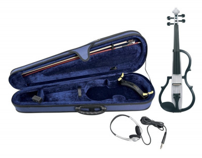 GEWA E-Violine line White электроскрипка + фигурный футляр-рюкзак, наушники, мостик, смычок, канифоль