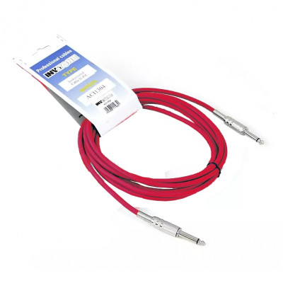 Invotone ACI1304/R - инструментальный кабель, 6.3 mono Jack-6.3 mono Jack 4 м (красный)