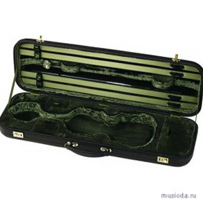 Футляр для скрипки с зеленой внутренней отделкой Jaeger Prestige 4/4