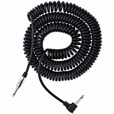 FENDER KOIL KORD - 30' PREMIUM INSTRUMENT CABLE BLACK - гитарный кабель, чёрный, шнур витой