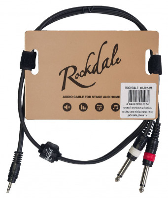 ROCKDALE XC-002-3M готовый компонентный кабель, разъёмы stereo mini jack папа x 2 mono jack папа длина 3 м