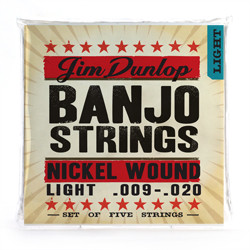 Dunlop DJN Banjo Nickel Light - Nickel 09-20 струны для 4-струнного банджо