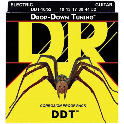 DR DDT-10/52 DDT струны для электрогитары среднесильного натяжения (10-52)