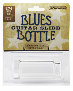 DUNLOP 274 Blues Bottle Heavy Clear Small слайд для гитары стеклянный в виде бутылочки