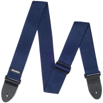 Гитарный ремень полистироловый синий Dunlop D0701NV Poly Navy Blue