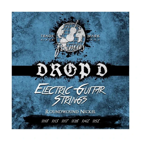 Струны для электрогитары Framus 45250DROPD Blue Label Drop D, 10-52, никель