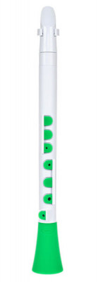 NUVO DooD (White/Green) блокфлейта барочная строй С (До) + кейс, таблица аппликатур, крышка мундштука и два язычка