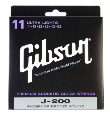 GIBSON SAG-J200 PREMIUM PHOS BRONZE .013-.056 струны для акустической гитары