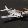 Радиоуправляемый самолет Top RC ST Beechcraft Bonanza A36 фиолетовый 1280мм (шасси) PNP