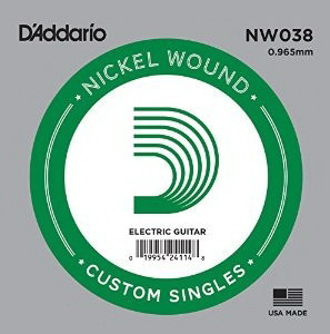 D'ADDARIO NW038 одиночная струна для акустической и электрогитары
