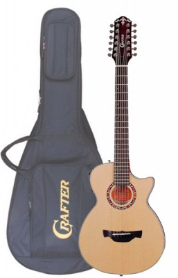 Crafter CTS-150-12/EQ N электроакустическая гитара с чехлом