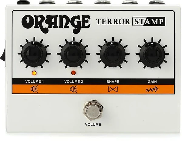 Гитарный усилитель в формате педали Orange Terror Stamp, 20Вт 1х12AX7