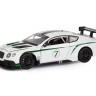Машина "АВТОПАНОРАМА" Bentley Continental GT3 Concept, белый, 1/24, в/к 24,5*12,5*10,5 см