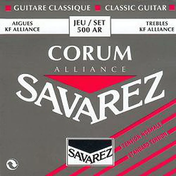 Струны для классической гитары Savarez 500AR Corum Alliance Red, стандартное натяжение, нейлон