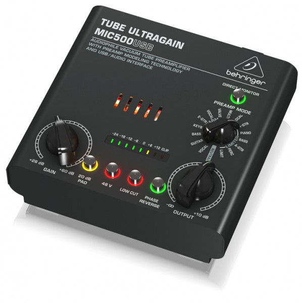 Предусилитель Behringer MIC500USB ламповый