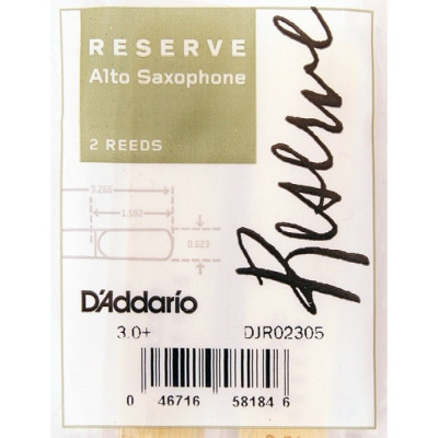 RICO DJR02305 Reserve трости для саксофона-альт №3+, 2 шт