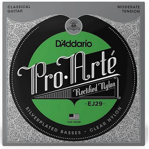 Струны для классической гитары D'Addario EJ29 Pro Arte, ректифицированный нейлон, Moderate Te