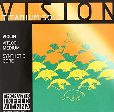 THOMASTIK  Vision Titanum Solo VIT100 cтруны для скрипки 4/4, натяжение среднее, VIT01 E - нержавеюща