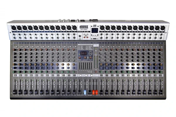 Микшерный пульт Nordfolk PRO-24MAX, 24 каналов, 1 стерео, DSP, MP3 плеер, EQ