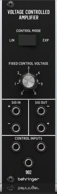 Модульный синтезатор BEHRINGER 902 VOLTAGE CONTROLLED AMPLIFIER VCA, 2 входа/2 выхода
