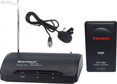 KARSECT KRV-100/KLT-80V VHF/1 радиосистема (1 петличный микрофон, 1 антенна)
