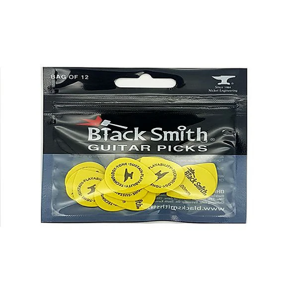 Упаковка медиаторов BlackSmith Teardrop Picks TDP010YW-H Heavy 1.0mm Yellow, delrin, 1.0 мм, 12 шт