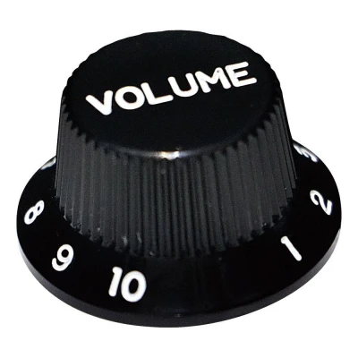Ручка потенциометра Volume для Strat Hosco H-KB-240VI, черная
