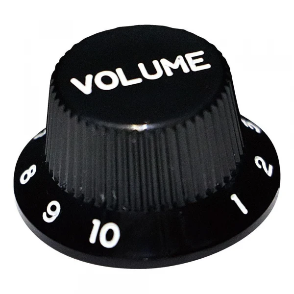 Ручка потенциометра Volume для Strat Hosco H-KB-240VI, черная