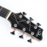 Гитара акустическая SEVILLIANA LS-2101BK корпус с вырезом, верхняя дека - массив ели, чёрный глянцевый лак