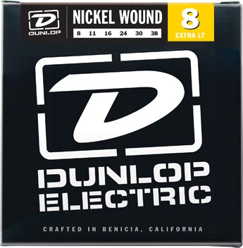 DUNLOP DEN Nickel Plated Steel Extra light 08-38 струны для электрогитары