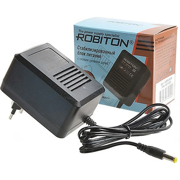 Блок питания стабилизированный Robiton AB9-800S, 9V, 800 мА