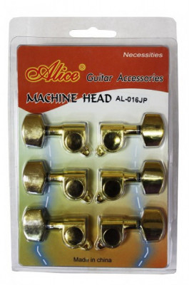 Комплект колков для акустической гитары ALICE AL-016JP, цвет золото