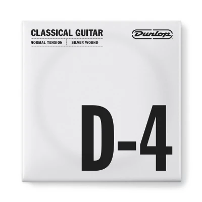 Струна D (4-я) для классической гитары Dunlop DCV04DNS Nylon Silver Wound, нейлон, посеребрённая медь