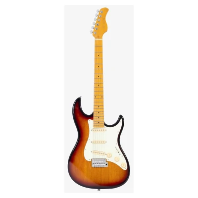 Электрогитара Sire S5 3TS, форма Stratocaster, ольха, клен/клен, SSS, Tremolo, цвет санберст