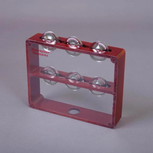 Бубен из массива бука с натяжкой, D 25 см «Президент», тонированный Мастерская Сереброва РЗ-ББ-11