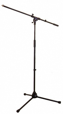 FORCE MSC-08 - Стойка микрофонная черная, высота 1,0-1,76 м, "журавль" 0,8 м