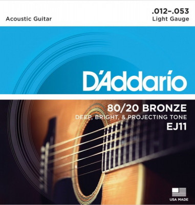 D'ADDARIO EJ11 Light 12-53 струны для акустической гитары