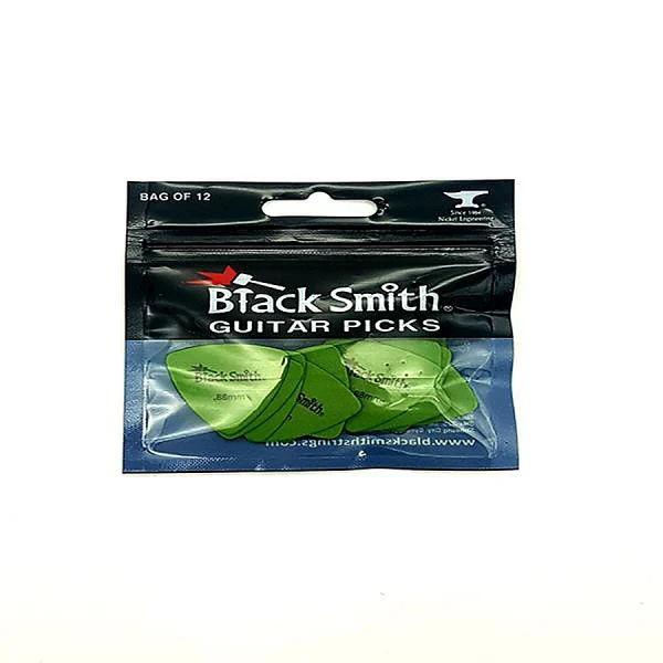 Упаковка медиаторов delrin 0.88 мм, 12 BlackSmith Triangle TEA088GN-MH Medium Heavy 0.88mm Green