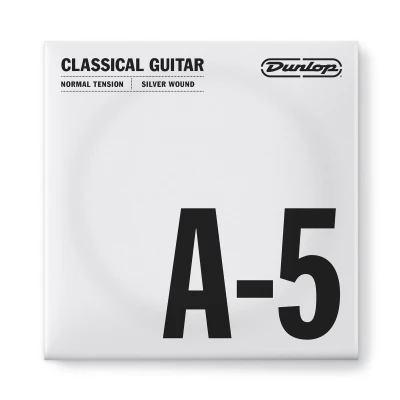 Струна A (5-я) для классической гитары Dunlop DCV05ANS Nylon Silver Wound, нейлон, посеребрённая медь