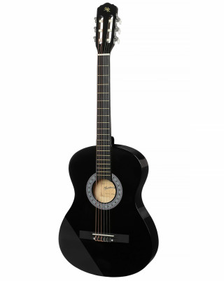 Гитара классическая 1/2 MARTIN ROMAS JR-N34 BK с нейлоновыми струнами , цвет - чёрный