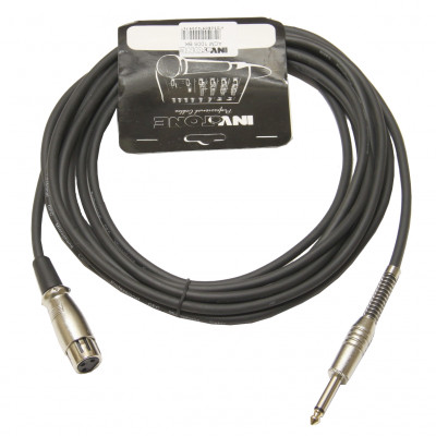 Invotone ACM1005/BK микрофонный кабель XLR мама-Jack mono 5 м