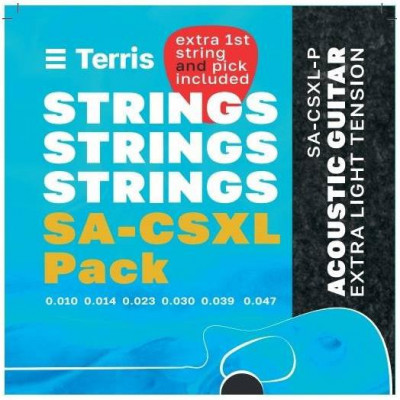 Комплект струн для акустической гитары TERRIS SA-CSXL-Pack