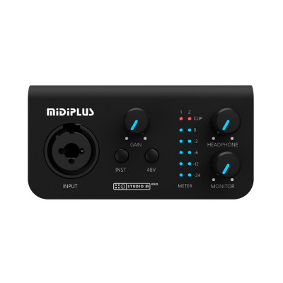 Аудиоинтерфейс USB Midiplus Studio M pro OTG, 1 вход/2 выхода c OTG